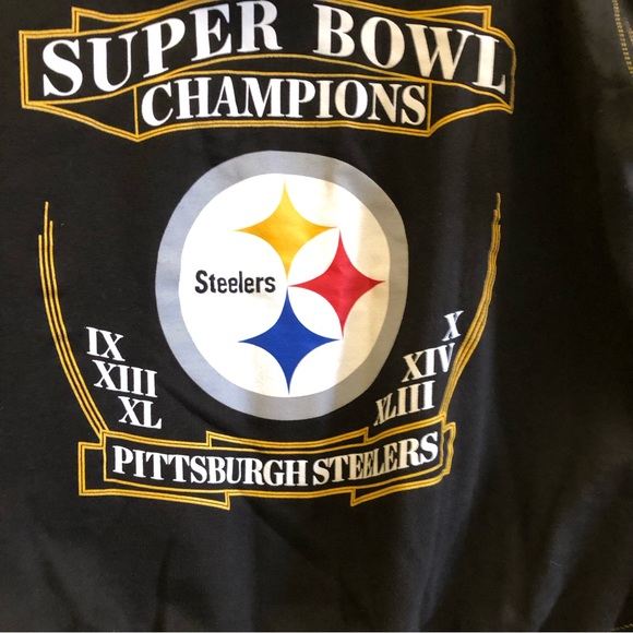 Vintage STEELERS Football Sweatshirt XL / NFL Apparel / Super Bowl Champions - Picture 8 of 11